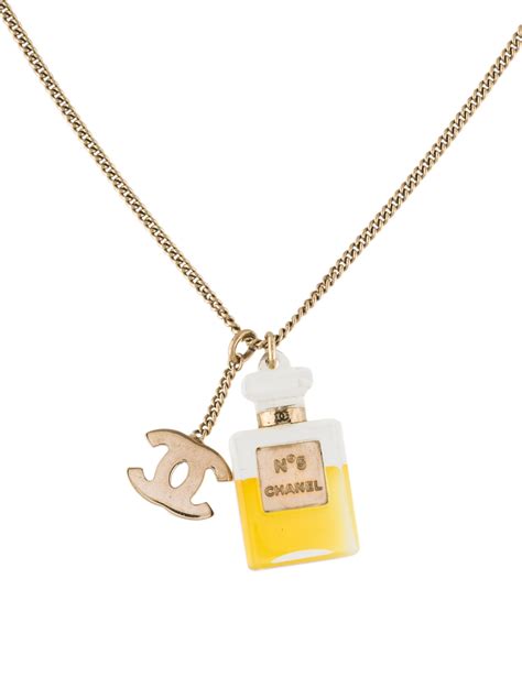 chanel necklace perfume bottle